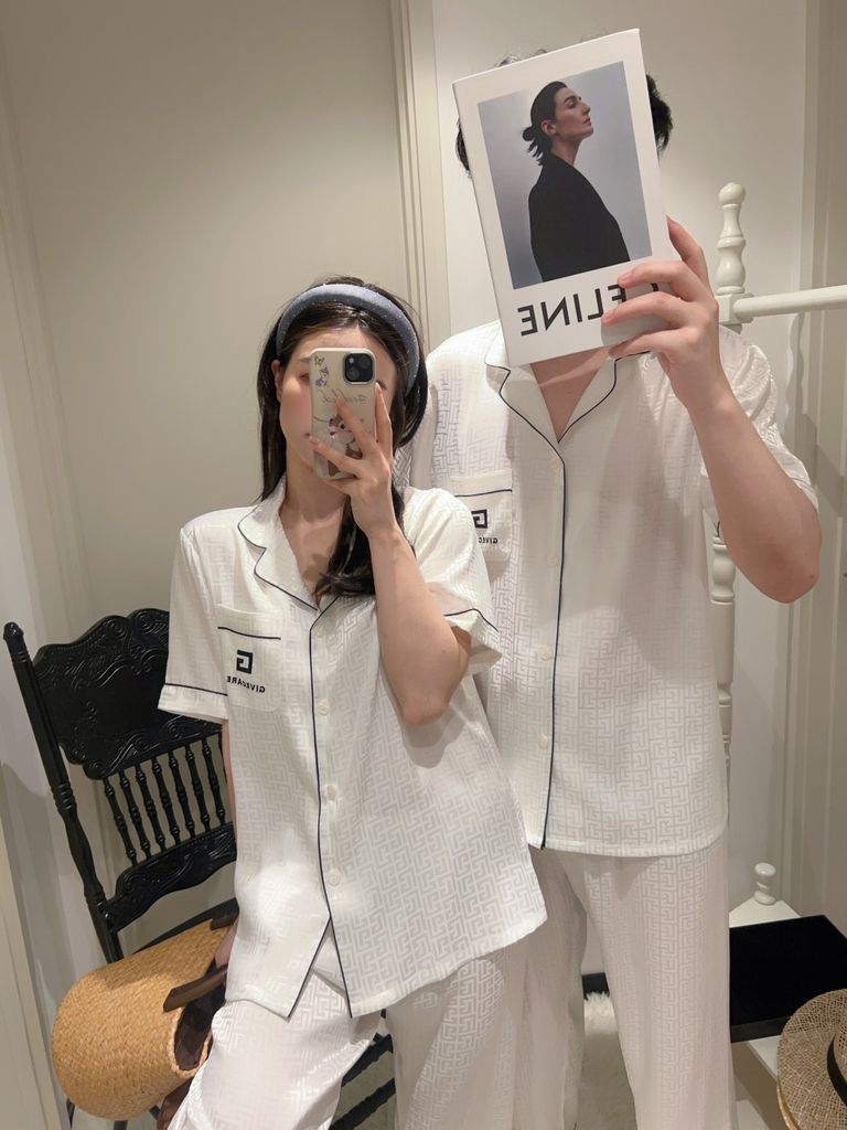 Pijama Bộ Đôi Lụa Ngắn Tay CND8 SHURY STORE HOME WEAR Set Đồ Ngủ Couple Nam Hoặc Nữ Pyjama Cặp Lụa