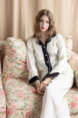 Bộ Pyjama Lụa Dài Basic Màu Trơn Shury Store Home Wear Size TD84 M L XL Mặc Nhà Mềm Mát Nhẹ Nhàng