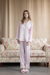 Bộ Pyjama Lụa Dài Basic Màu Trơn Shury Store Home Wear Size TD84 M L XL Mặc Nhà Mềm Mát Nhẹ Nhàng