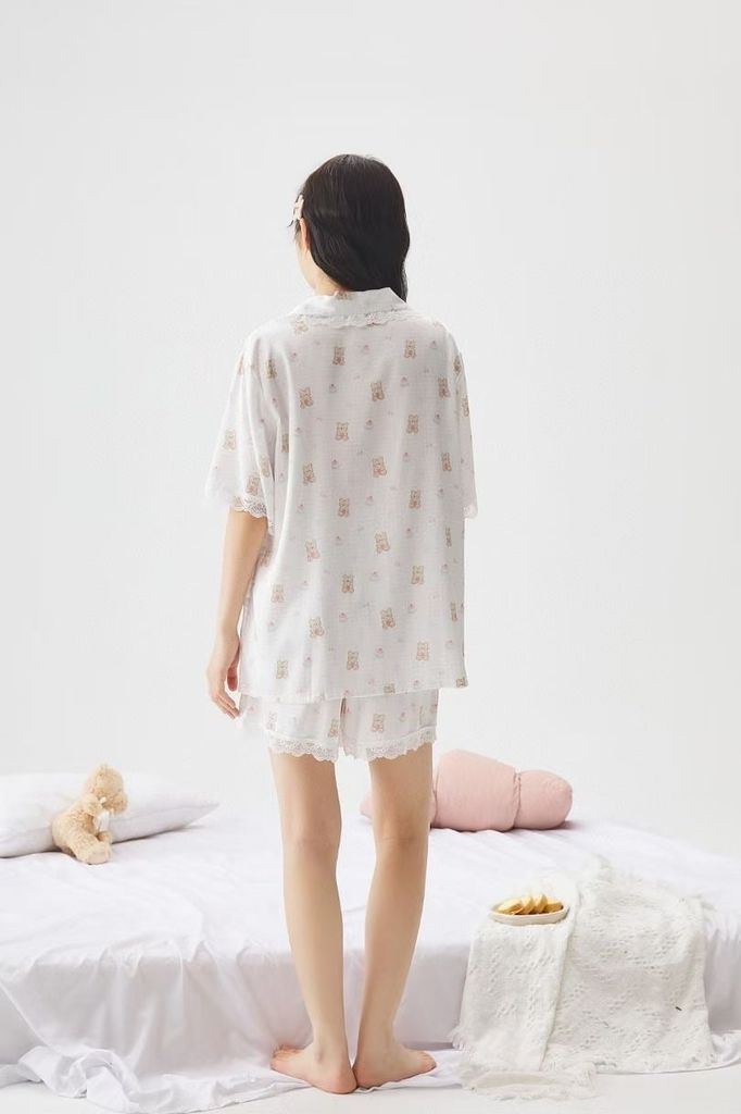 Pyjama Caro Hồng Caro Xanh Shury Store Home Wear NT33 Đồ Ngủ Đẹp Nữ Mặc Nhà Dáng Rộng Size M L XL