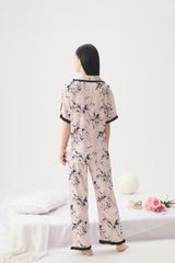Bộ đồ ngủ TN22 hoa in thời trang Shury Store Home Wear Tặng kèm quần short cùng tone size M L XL