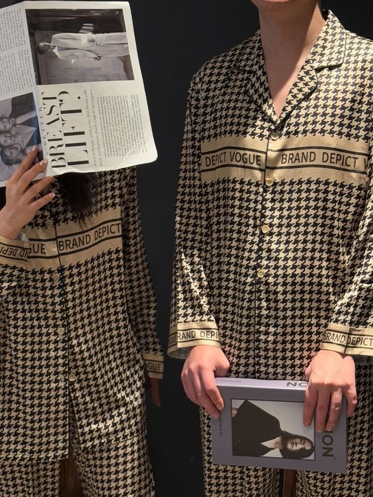 Bộ Pyjama Lụa Caro Houndstooth DD06 Shury Store Home Wear Đồ Ngủ Cặp Đôi Cao Cấp,Mềm Mịn, Thoáng Mát