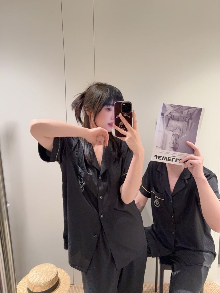 Pijama Đôi Lụa Ngắn Tay Cao Cấp CND5 | SHURY STORE HOME WEAR | Màu Kem Sang Trọng