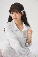 Bộ Pijama Dài Lụa Họa Tiết Dễ Thương Shury Store Home Wear TD44 Mềm Mịn, Thoáng Mát, Size M L XL