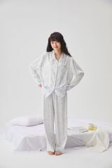 Bộ Pijama Dài Lụa Họa Tiết Dễ Thương Shury Store Home Wear TD44 Mềm Mịn, Thoáng Mát, Size M L XL