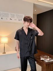 Pyjama ngủ lụa couple nam nữ Shury Store Home Wear CND14 bộ ngủ lụa dành cho cặp đôi,team mềm mát