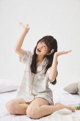 Bộ đồ ngủ lụa in hình đám mây Pyjama NT37 Shury Store Home Wear chất mịn mát size M L XL