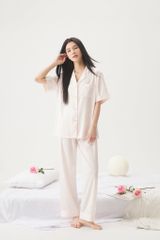 Đồ bộ ngủ nữ pyjama lụa Shury Store Home Wear TN70 tay ngắn quần dài bộ ngủ lụa mặc nhà mềm mát mịn