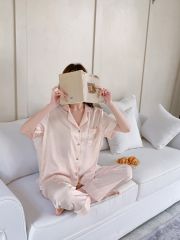 Đồ bộ ngủ nữ pyjama lụa Shury Store Home Wear TN06 tay ngắn quần dài bộ pyjama lụa mặc nhà mềm mát