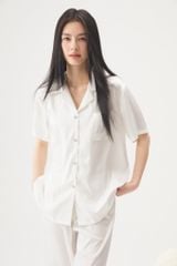 Đồ bộ ngủ nữ Pyjama lụa xước Shury Store tay ngắn quần dài mặc nhà , mặc ngủ TN66 tặng kèm quần ngắn