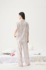 Đồ bộ ngủ nữ pyjama lụa Shury Store Home Wear TN07 tay ngắn quần dài size 45-75 kg bộ ngủ mặc nhà