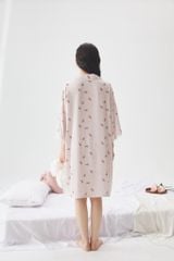 Váy ngủ sơmi lụa nữ Shury Store Home Wear SM34 freesize 45-75kg đầm ngủ mặc nhà suông rộng mềm mại