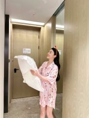 Váy ngủ sơmi lụa nữ Shury Store Home Wear SM25 đầm ngủ freesize in hình mặc nhà suông rộng mềm mại