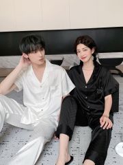 Pyjama ngủ lụa couple nam nữ Shury Store Home Wear CND26 bộ ngủ lụa dành cho cặp đôi,team mềm mát