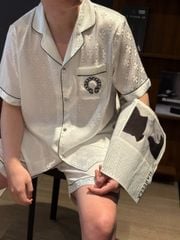 Đồ ngủ pyjama nam hoặc nữ Shury Store Home Wear CTN14 size 45-95kg bộ đôi couple tay ngắn quần ngắn