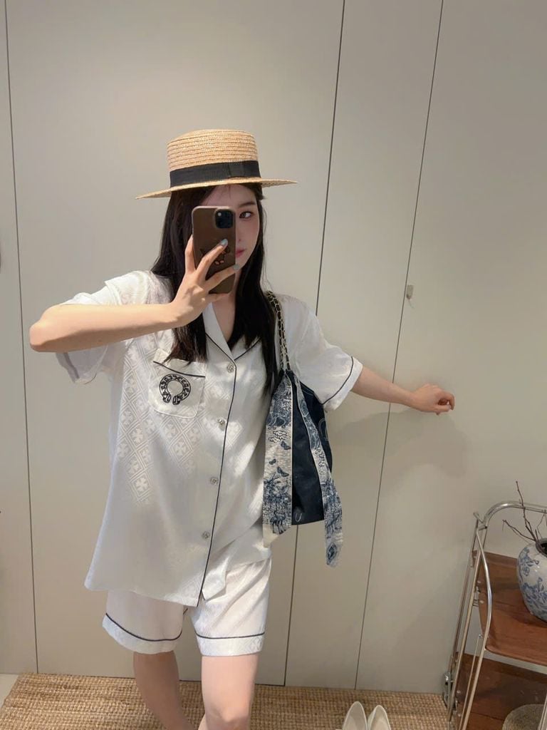 Đồ ngủ pyjama nam hoặc nữ Shury Store Home Wear CTN14 size 45-95kg bộ đôi couple tay ngắn quần ngắn