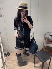 Đồ ngủ pyjama nam hoặc nữ Shury Store Home Wear CTN02 size 45-95kg bộ đôi couple tay ngắn quần ngắn