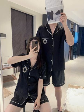 Đồ ngủ pyjama nam hoặc nữ Shury Store Home Wear CTN14 size 45-95kg bộ đôi couple tay ngắn quần ngắn