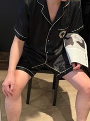 Đồ ngủ pyjama nam hoặc nữ Shury Store Home Wear CTN02 size 45-95kg bộ đôi couple tay ngắn quần ngắn