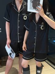 Đồ ngủ pyjama nam hoặc nữ Shury Store Home Wear CTN14 size 45-95kg bộ đôi couple tay ngắn quần ngắn