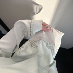 Đồ bộ ngủ nữ pyjama lụa Shury Store Home Wear TD66 bộ ngủ lụa tay dài quần dài size 45-75kg mềm mát