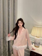 Đồ bộ pyjama lụa nữ Shury Store Home Wear TD76 bộ ngủ lụa mặc nhà mặc ngủ xuông rộng thoải mái mềm