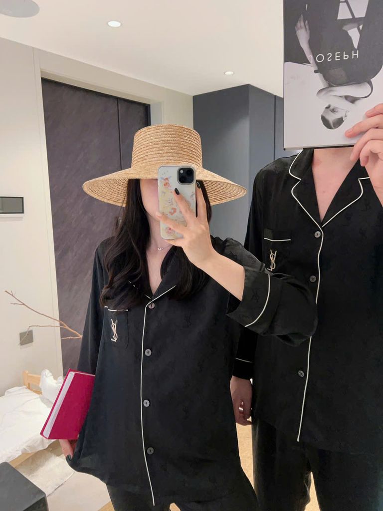 Đồ ngủ pyjama nam hoặc nữ Shury Store Home Wear DD58 bộ đôi ngủ lụa couple mặc nhà, ngủ size 45-95kg