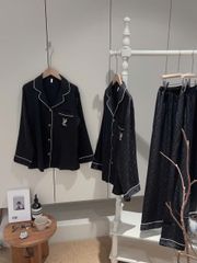 Đồ ngủ pyjama nam hoặc nữ Shury Store Home Wear DD58 bộ đôi ngủ lụa couple mặc nhà, ngủ size 45-95kg