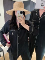 Đồ ngủ pyjama nam hoặc nữ Shury Store Home Wear DD58 bộ đôi ngủ lụa couple mặc nhà, ngủ size 45-95kg