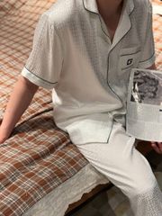 Pijama Bộ Đôi Lụa Ngắn Tay CND8 SHURY STORE HOME WEAR Set Đồ Ngủ Couple Nam Hoặc Nữ Pyjama Cặp Lụa