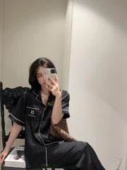 Pijama Bộ Đôi Lụa Ngắn Tay CND8 SHURY STORE HOME WEAR Set Đồ Ngủ Couple Nam Hoặc Nữ Pyjama Cặp Lụa