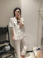 Pijama Bộ Đôi Lụa Ngắn Tay CND8 SHURY STORE HOME WEAR Set Đồ Ngủ Couple Nam Hoặc Nữ Pyjama Cặp Lụa