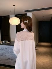 Váy ngủ sơmi lụa nữ Shury Store Home Wear SM34 freesize 45-75kg đầm ngủ mặc nhà suông rộng mềm mại