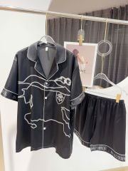 Pyjama đôi lụa băng tay ngắn quần ngắn CTN24 Shury Store Home Wear Đồ ngủ couple cao cấp size 45-85