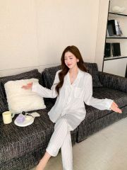 Đồ bộ ngủ nữ pyjama lụa Shury Store Home Wear TD80 tay dài quần dài bộ ngủ lụa pyjama from xuông mát