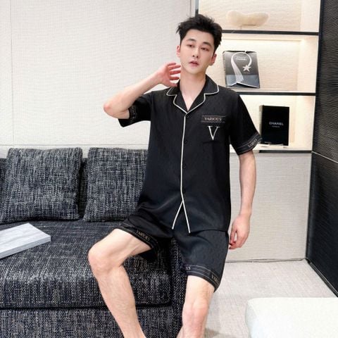 Đồ ngủ pyjama nam hoặc nữ Shury Store Home Wear CTN02 size 45-95kg bộ đôi couple tay ngắn quần ngắn