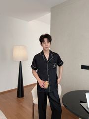 Pijama Đôi Lụa CND13 SHURY STORE HOME WEAR Bộ Đồ Ngủ Couple Nam Hoặc Nữ Tay Ngắn Quần Dài Lụa Mềm