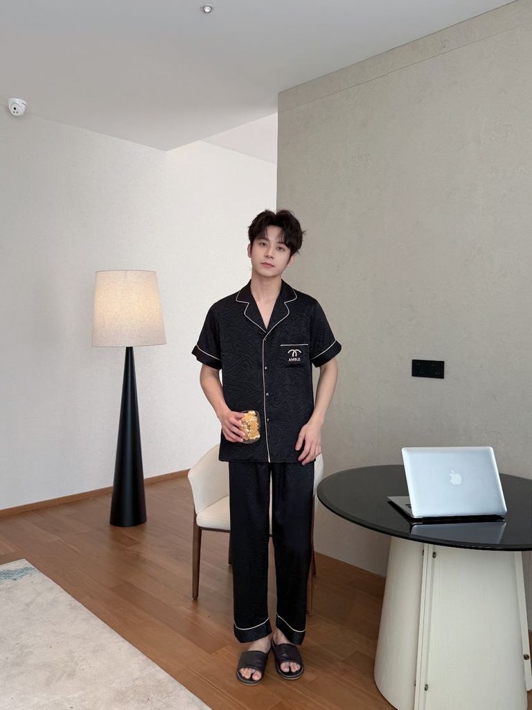 Pijama Đôi Lụa CND13 SHURY STORE HOME WEAR Bộ Đồ Ngủ Couple Nam Hoặc Nữ Tay Ngắn Quần Dài Lụa Mềm