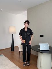 Pijama Đôi Lụa CND13 SHURY STORE HOME WEAR Bộ Đồ Ngủ Couple Nam Hoặc Nữ Tay Ngắn Quần Dài Lụa Mềm