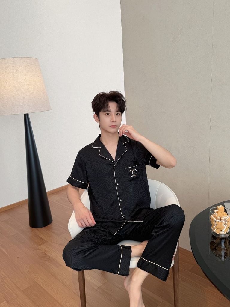 Pijama Đôi Lụa CND13 SHURY STORE HOME WEAR Bộ Đồ Ngủ Couple Nam Hoặc Nữ Tay Ngắn Quần Dài Lụa Mềm