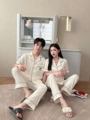 Pijama Đôi Lụa CND13 SHURY STORE HOME WEAR Bộ Đồ Ngủ Couple Nam Hoặc Nữ Tay Ngắn Quần Dài Lụa Mềm
