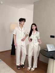 Pijama Đôi Lụa CND13 SHURY STORE HOME WEAR Bộ Đồ Ngủ Couple Nam Hoặc Nữ Tay Ngắn Quần Dài Lụa Mềm