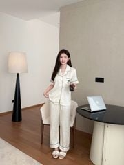 Pijama Đôi Lụa CND13 SHURY STORE HOME WEAR Bộ Đồ Ngủ Couple Nam Hoặc Nữ Tay Ngắn Quần Dài Lụa Mềm