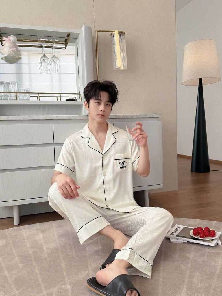 Pijama Đôi Lụa CND13 SHURY STORE HOME WEAR Bộ Đồ Ngủ Couple Nam Hoặc Nữ Tay Ngắn Quần Dài Lụa Mềm