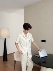 Pijama Đôi Lụa CND13 SHURY STORE HOME WEAR Bộ Đồ Ngủ Couple Nam Hoặc Nữ Tay Ngắn Quần Dài Lụa Mềm