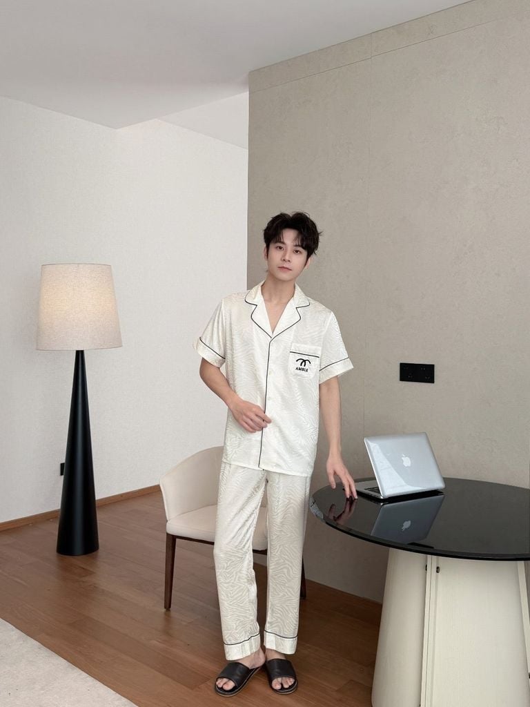 Pijama Đôi Lụa CND13 SHURY STORE HOME WEAR Bộ Đồ Ngủ Couple Nam Hoặc Nữ Tay Ngắn Quần Dài Lụa Mềm