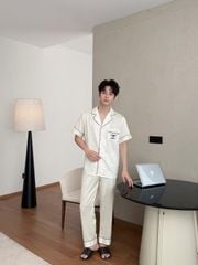 Pijama Đôi Lụa CND13 SHURY STORE HOME WEAR Bộ Đồ Ngủ Couple Nam Hoặc Nữ Tay Ngắn Quần Dài Lụa Mềm