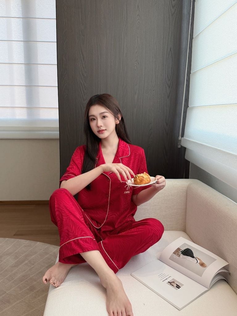 Pijama Đôi Lụa CND13 SHURY STORE HOME WEAR Bộ Đồ Ngủ Couple Nam Hoặc Nữ Tay Ngắn Quần Dài Lụa Mềm
