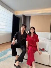 Pijama Đôi Lụa CND4 SHURY STORE HOME WEAR Bộ Đồ Ngủ Couple Nam Hoặc Nữ Tay Ngắn Quần Dài Mềm Mát