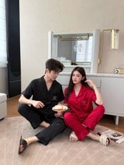 Pijama Đôi Lụa CND4 SHURY STORE HOME WEAR Bộ Đồ Ngủ Couple Nam Hoặc Nữ Tay Ngắn Quần Dài Mềm Mát